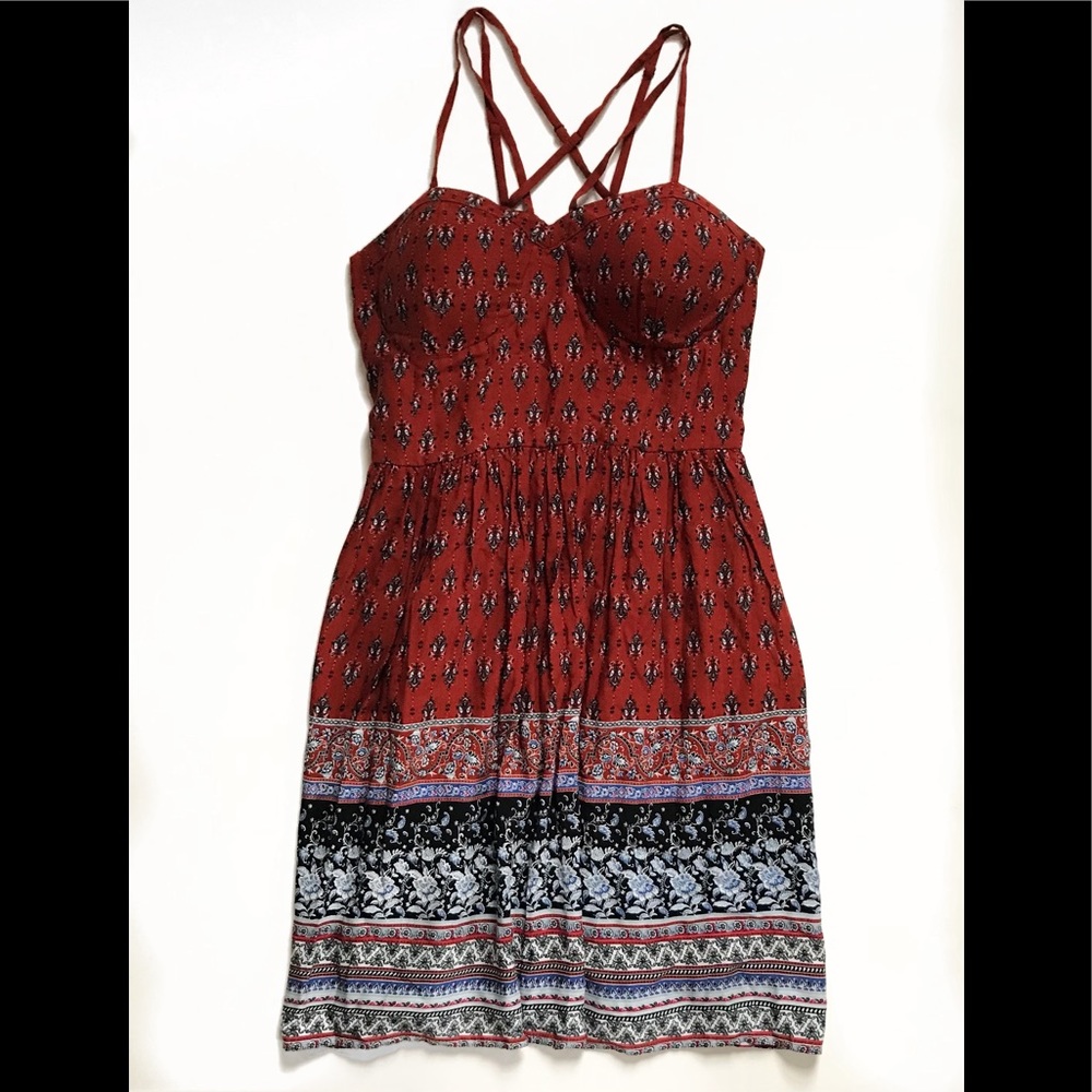 Strappy Mid Length Dress